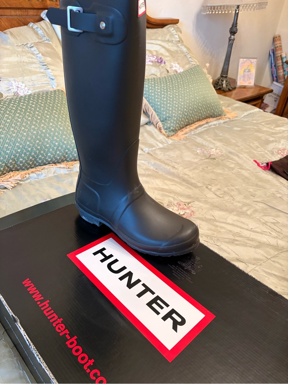 Hunter Men’s Matte Black Tall Waterproof Rain Boot